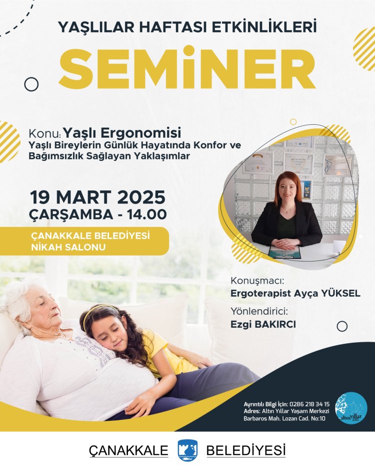 Yaşlı Ergonomisi Seminer (19 MART 2025)